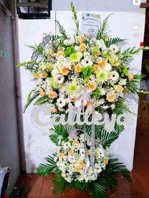 standing flower dukacita bunga segar